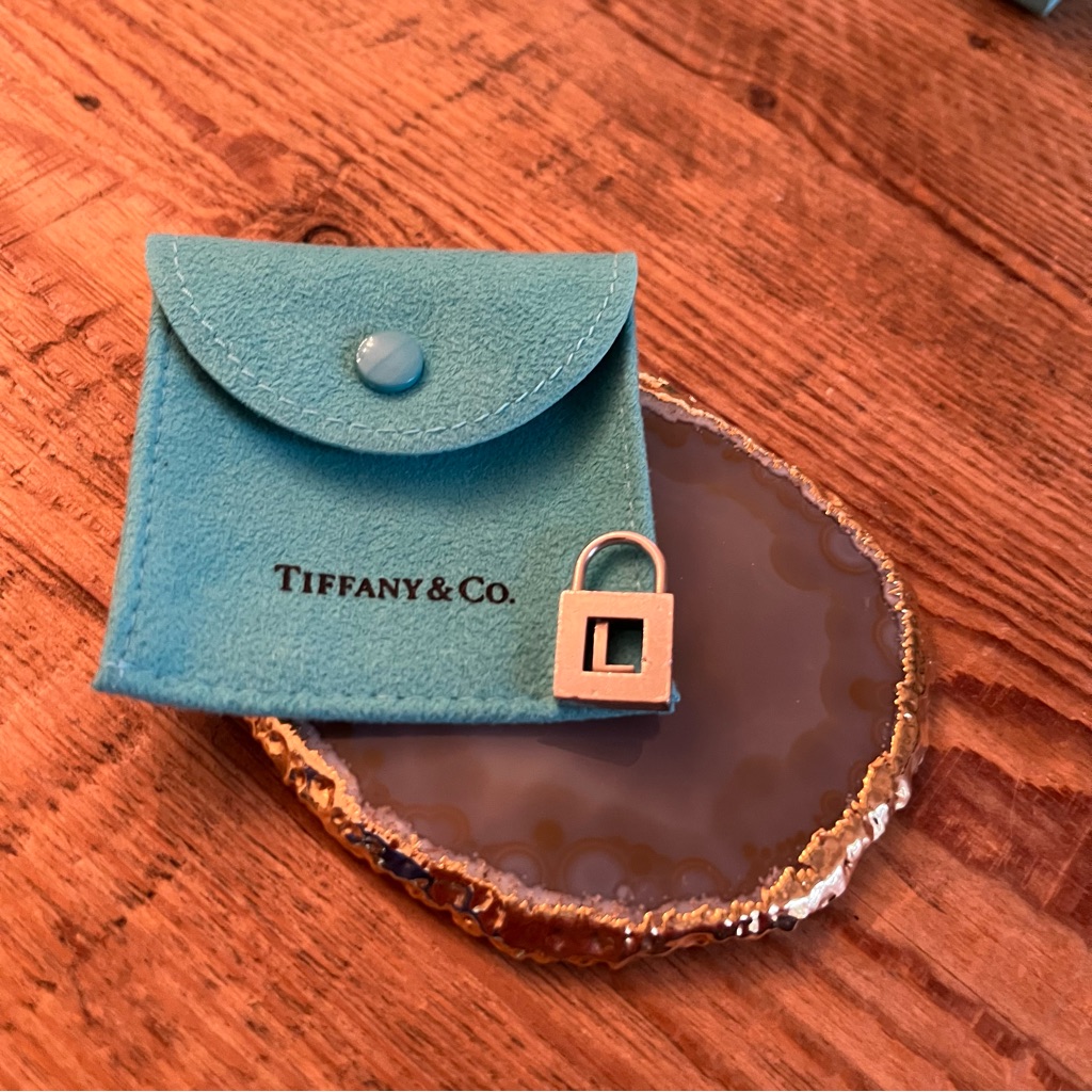 Authentic Tiffany & Co. - Initial "L" Padlock Charm